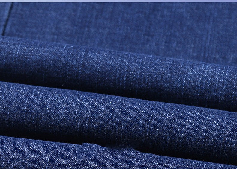 2024 NOVO Calça Jeans Masculina da Moda Business Estilo Clássico Casual Elástica Slim Jeans Masculina Marca Calças Jeans Pretas Azuis