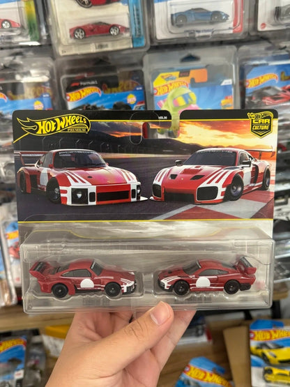 Hot Wheels Premium Car Culture 2 Packs Mitsubishi Subaru Dodge Porsche 1:64 Diecast Alloy Classic Performance Car Collectible