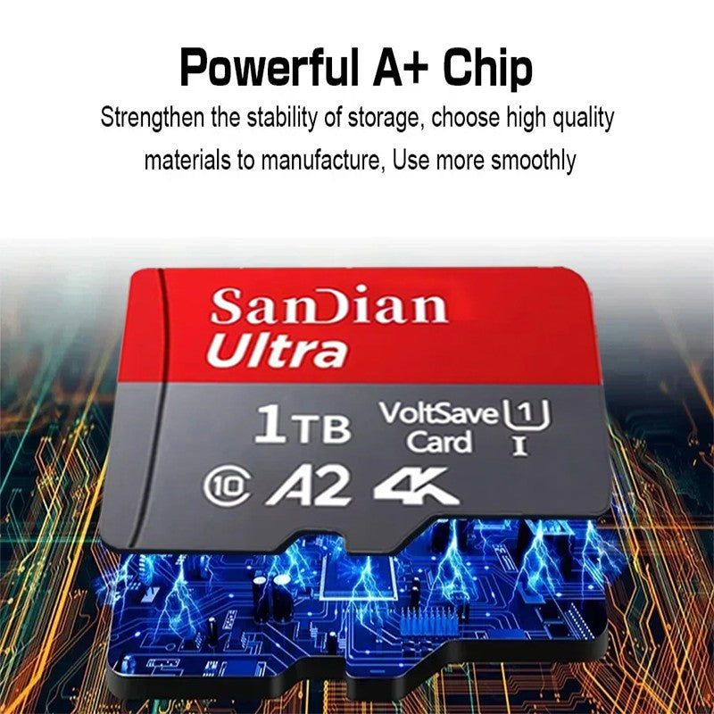 Cartão SD Original 2TB Cartão de Memória de Grande Capacidade 128GB/256GB Mini Cartão TF 512GB Cartão Flash de Alta Velocidade para PC/Desktops/Mac/Câmeras