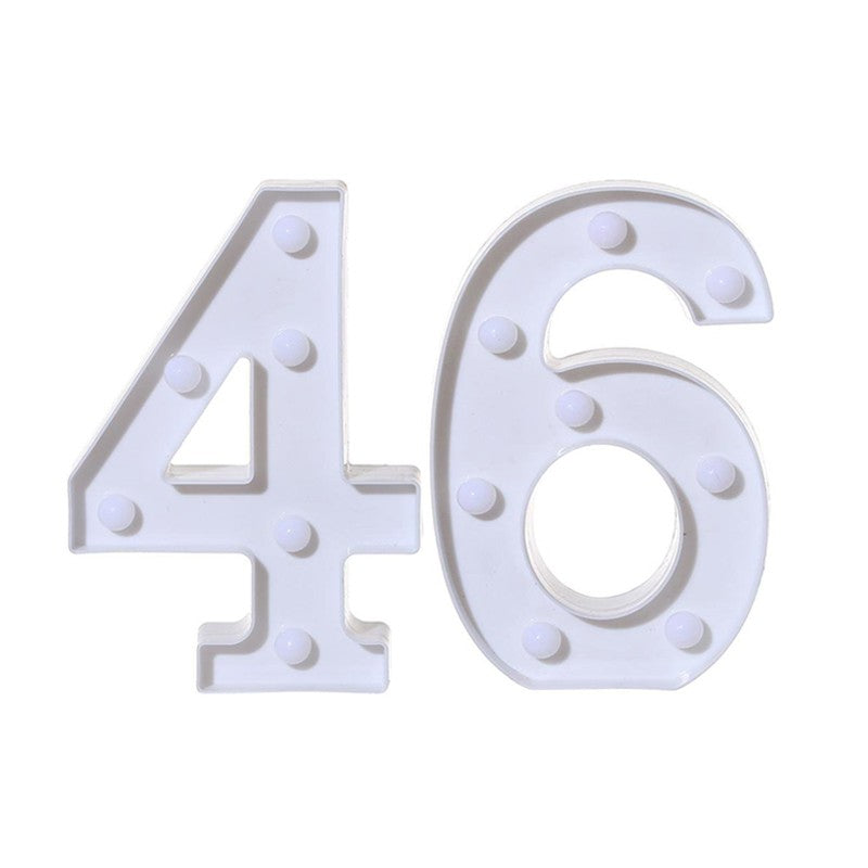 2Pcs Number 16 18 21 30 Led Light String Happy Birthday Party Decoration Wedding Anniversary Adult Birthday Party Gift Light Led