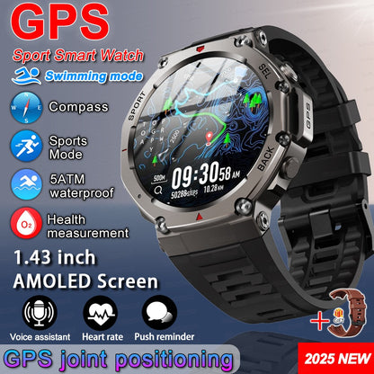 T-Rex 3 Ultra GPS Smart Watch 5 ATM à Prova D'água GNSS Dual-Band Bússola Integrada Smartwatch Militar Esportivo Masculino 2025 Novo para Xiaomi