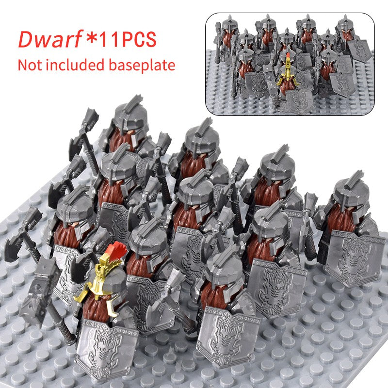 Soldado Asgard Medieval Anão LOTR Javali Cabra Carroça Animais Figuras Blocos de Montar Brinquedos Tijolos Senhor Presente Para Crianças