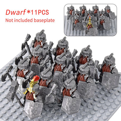Soldado Asgard Medieval Anão LOTR Javali Cabra Carroça Animais Figuras Blocos de Montar Brinquedos Tijolos Senhor Presente Para Crianças