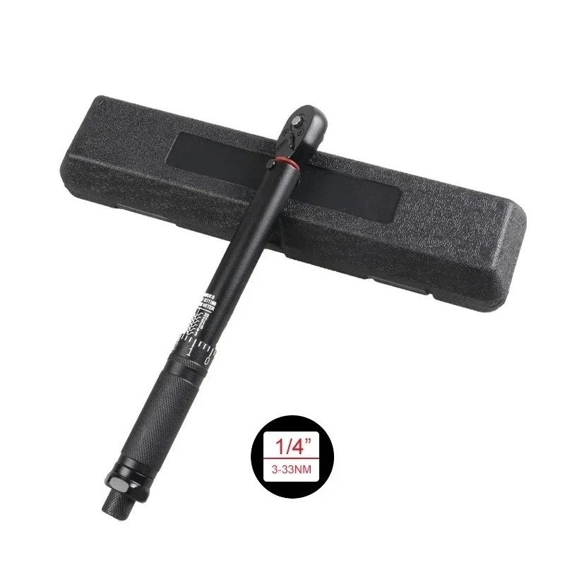 Chave de Torque 72T 1/2'' 3/8'' 1/4'' com Quadrado de Encaixe, Chave de Torque Predefinida para Bicicleta, Catraca Bidirecional, Ferramentas Manuais Automotivas para Carros e Bicicletas