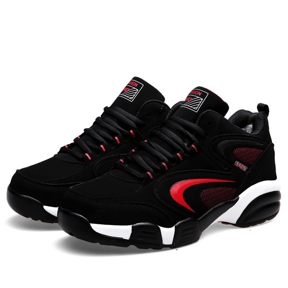 Plus Size Men's Trendy Colour Block Sneakers, Comfy Non Slip Lace Up Casual Durable Shoes For Men's Outdoor Activities