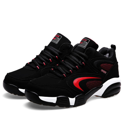 Plus Size Men's Trendy Colour Block Sneakers, Comfy Non Slip Lace Up Casual Durable Shoes For Men's Outdoor Activities