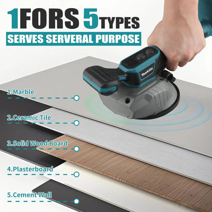 Nivelador de Azulejos Makita: 8 Velocidades, Frequência de Vibração de 10000rpm, 7500mAh, Aplicável a Múltiplos Materiais, Com Display Digital e Fácil de Usar