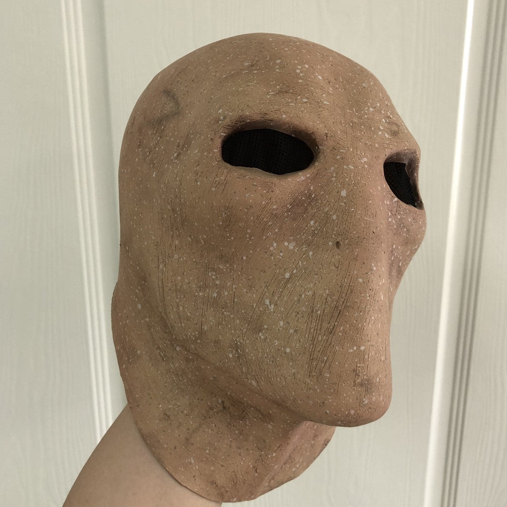 Mascaras Para Halloween Creepy Slenderman Mask Cospaly Horror Faceless Man Alien Skull Latex Helmet Carnival Dress Up Party