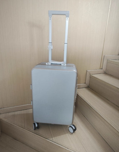 Nova Mala de Alta Qualidade 20" de Bordo para Viagem Trolley Bag Estrutura de Alumínio Atualizada com Trava Bagagem de Rodinhas Material ABS+PC