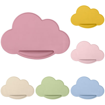 1pc Silicone Cloud Shape Baby Placemat Portable Placemat For Feeding Dishes Plate Kids Non-slip Plate Mat Children's Tableware