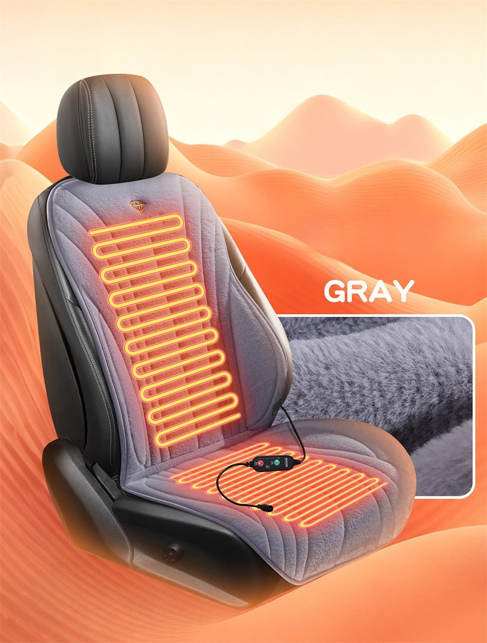 Car Seat Heating 12V Car Seat Cushion Heated Car Seats Protective Cover Winter Seat Heater