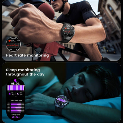 2025Novo Para Android e iOS Smartwatch Masculino Tela AMOLED GPS Rota de movimento Batimentos cardíacos Chamadas Bluetooth Smartwatch À Prova D'água