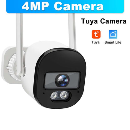 4MP Tuya Bullet Camera 2.4G/5G WiFi Surveillance Camera Outdoor Security Protection Mini CCTV Cam SmartLife Video Cameras Alexa