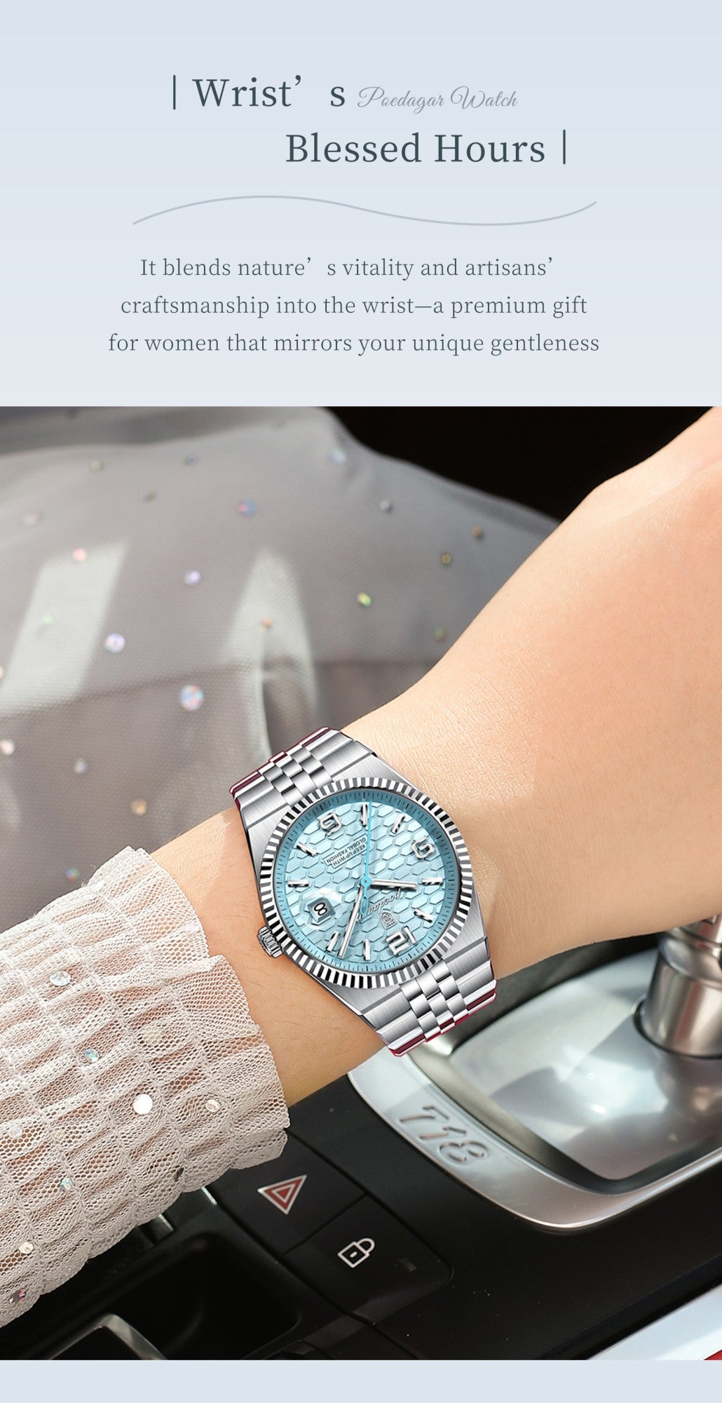 POEDAGAR Elegant Women's Watches High Quality Luxury Watch For Ladies Luminous Waterproof Date Women Quartz WristWatch Reloj+Box