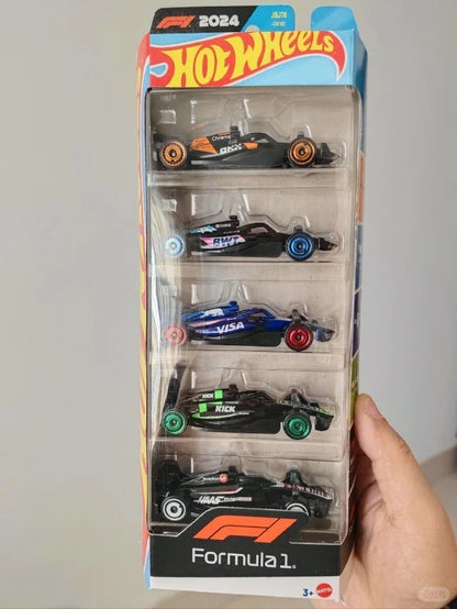Hot Wheels X Formula 1 1/64 Collectible Car Toys 5 Packs Haas F1 Team Kick Sauber F1 Team Moneygram Theme Vehicle Gifts For Fans