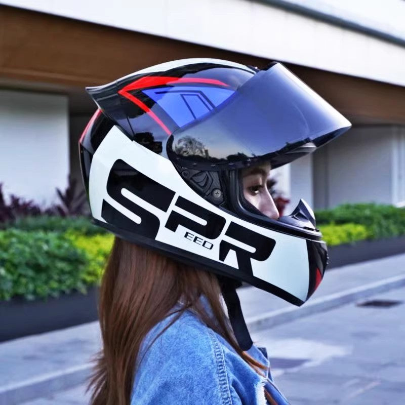 Capacete de motocicleta DOT retro cruise Motocross capacete facial completo masculino e feminino capacete para todas as estações capacete de pilotagem Casco Capacete