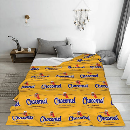 Chocomel Chocolademelk Nederland Blanket Fleece Sofa Throw Blanket Breathable for Couch Bedding Outdoor Throws Bedspread Quilt