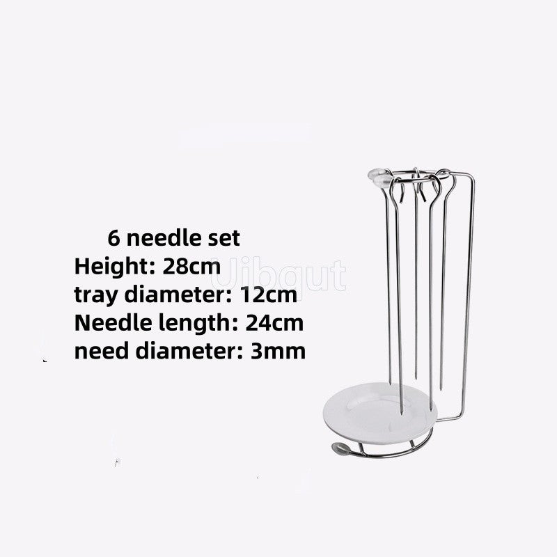 Kebab Barbecue Rack BBQ Cookware Roaster Rack Grill Vertical Stand Spanish outdoor BBQ Skewer Rack for Picnic Party Meat Sausage