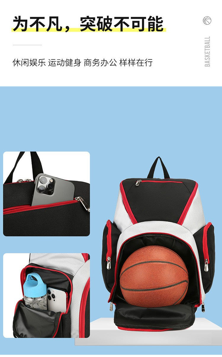 Mochila Masculina De Grande Capacidade Para Basquete Camadas Múltiplas Mochila Masculina Mochila De Basquete Esportiva