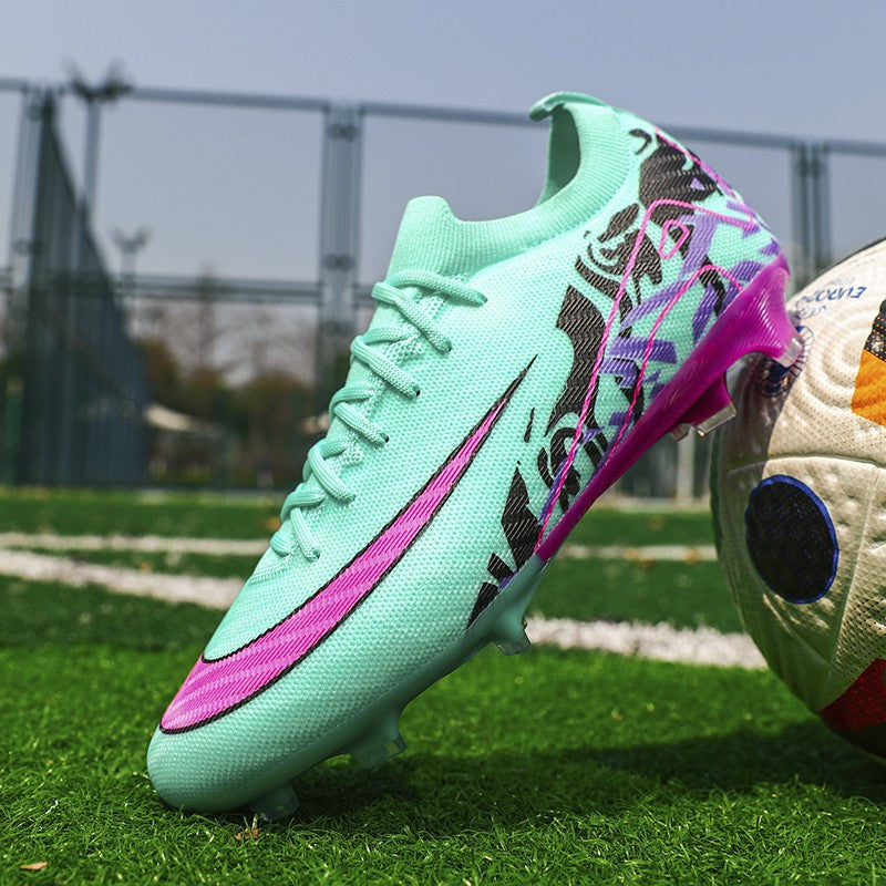 New Men Football Boots Training Long Spikes Soccer Shoes Sneakers Original  Drop Shipping Futsal Cleats Match Ultralight Indoor