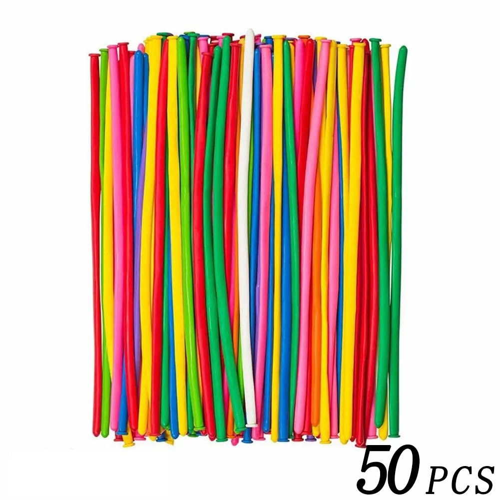 10/100Pcs Multicolor Spiral Long Balloon Twist Spiral Latex Inflatable Balloon Happy Birthday Holiday Decoration Wedding Kid Toy