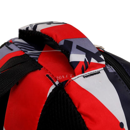 Mochila de lazer de grande capacidade - uma mochila escolar versátil equipada com alças ajustáveis, fecho de zíper e poliéster