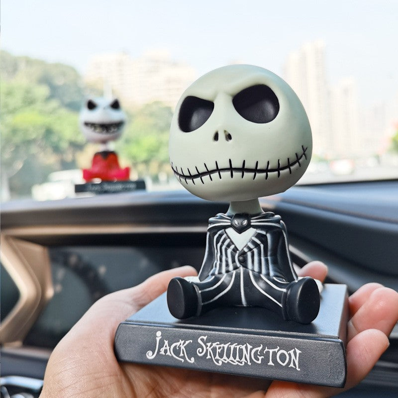 3 Styles Disney The Nightmare Before Christmas Jack Bobble Head Doll PVC Action Figure Collectible Model Toy Give Children Gifts