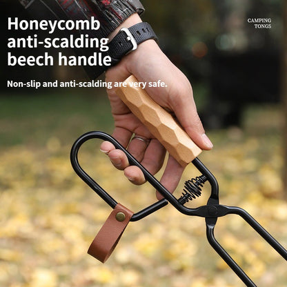 Outdoor barbecue charcoal clip,extended and thickened anti scalding charcoal clip,essential carbon clip for camping,travel,home