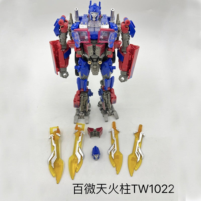 Transformation Toy Baiwei Optimus Commander Robot TW1022 Trailers Model CY01 Tactical Container TW1122 Action Deformation Figure