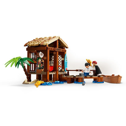 LEGO One Piece Série 75636 Cabana Moinho de Vento Vila Modelo Anime Blocos de Construção de Brinquedo de Presente
