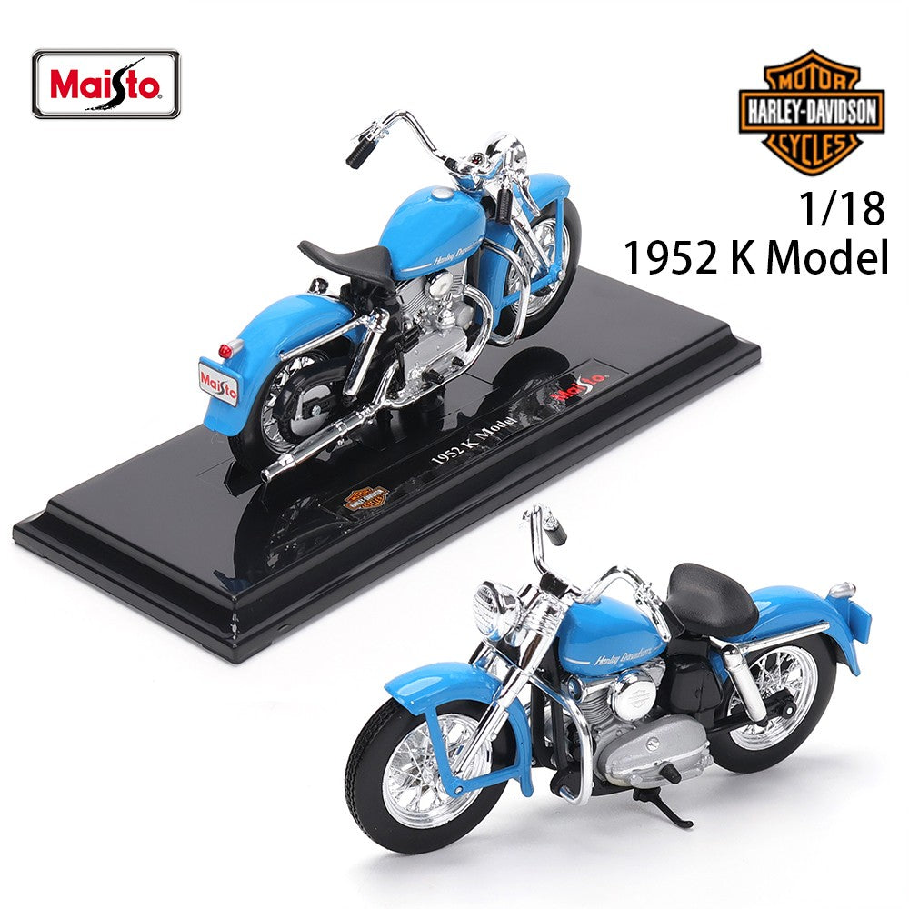 Maisto 1:18 Harley-Davidson Motorcycle 2022 Road King Fat Bob 114 Pan America 1250 Alloy Motorcycle Model Toy Car Collection