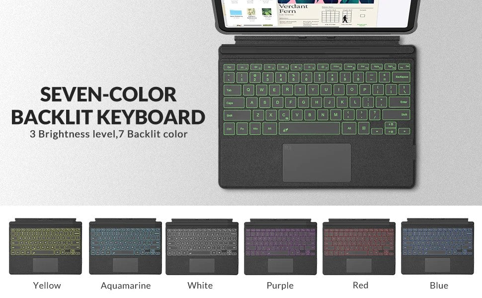 Wireless Bluetooth Keyboard For Microsoft Surface Pro 3 4 5 6 7 7+,Detachable Slim Type Cover Keyboard Trackpad For Surface Pro