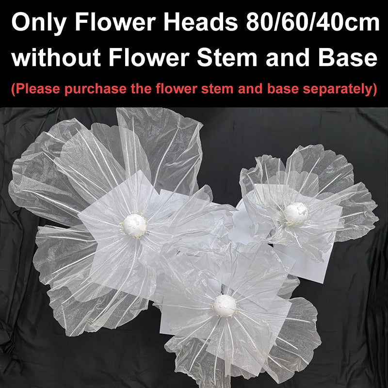 190cm Artificial Flowers Wedding Decor Props Road Lead Flower Silk Yarn Flower Poppy Window Display Garden Decoration Home Decor