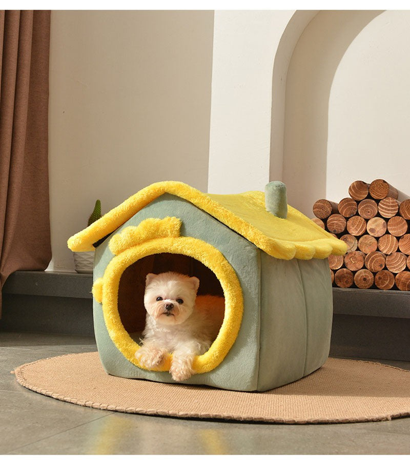 Casa de Cachorro Dobrável, Casinha, Cama, Tapete Para Cães Pequenos e Médios, Gatos, Quente de Inverno, Cama de Gato, Ninho, Produtos Para Animais de Estimação, Cesta, Caverna de Filhotes, Sofá Para Pets