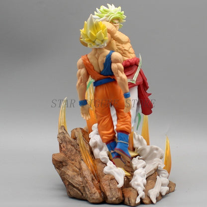 Gk Dragon Ball Boneco de Ação Broly vs Son Goku Estátua Figura PVC Coleção Enfeites Anime Broli Goku Modelo Brinquedos Presentes