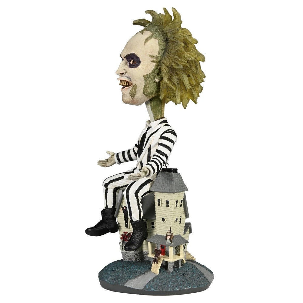 NECA HeadKnockers Beetlejuice (1988) - Beetlejuice Striped Suit Head Knocker 8" Action Figure Model Doll Garage Kit