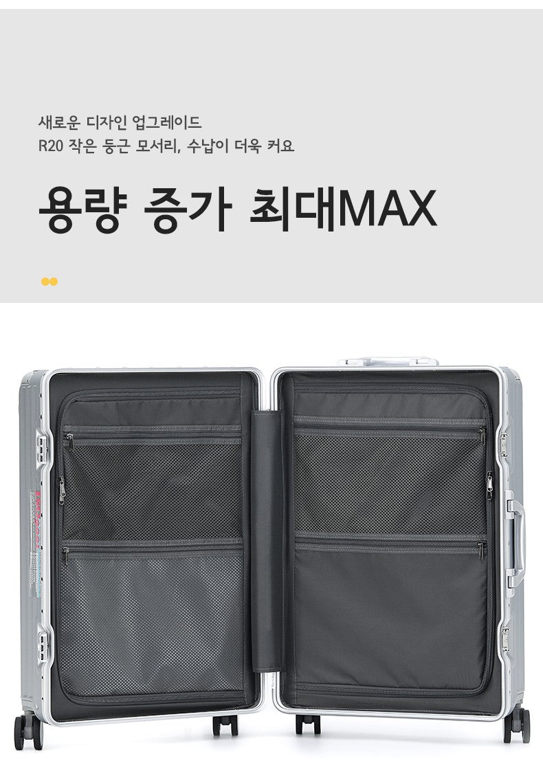 Mala de viagem SUSHIMU com alça larga masculina 20 24 26 Bagagem de mão feminina PC Mala de rodinhas