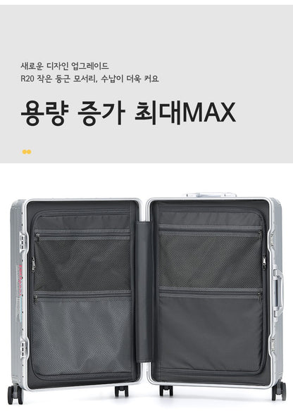 Mala de viagem SUSHIMU com alça larga masculina 20 24 26 Bagagem de mão feminina PC Mala de rodinhas