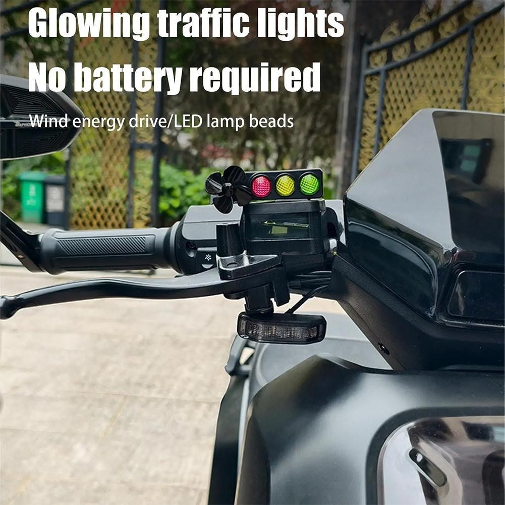 Luzes de LED de Motocicleta Pequena Lâmpada de Tráfego Moinho de Vento Segurança Decorações Fofas para Bicicletas Motocicleta para Moto Elétrica de Montanha e Estrada