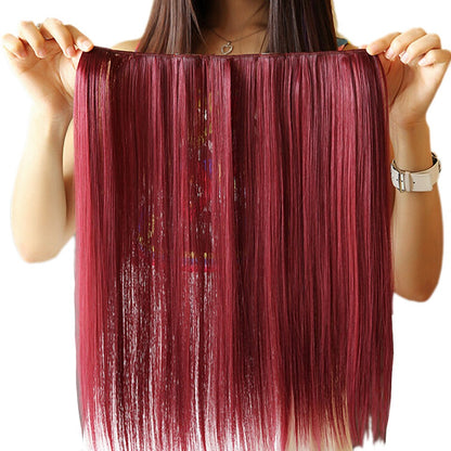 Soowee 9 Colors Synthetic Hair Straight Clip in Hair Extension Purple White Cosplay Hairpiece Rainbow Extenciones De Cabello