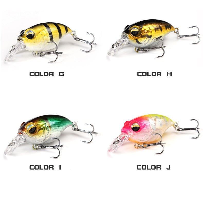 38mm 8g Topwater Mini Crankbait Fishing Lure Floating Wobbler Artificial Hard Bait for Pike Walleye Bass Plastic Swimbait Tackle