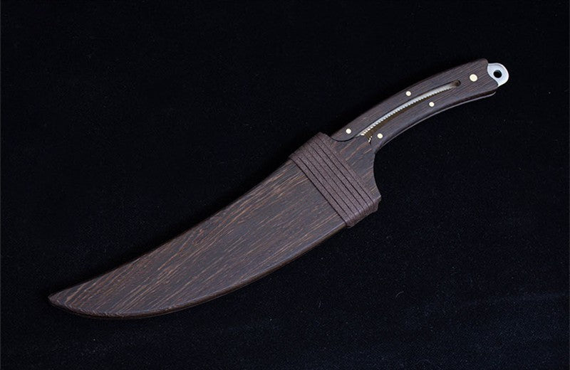 Longquan Kitchen Knife Wood Handle Sharp Chefs Cleaver Slicing Knife Professional Cooking Tools Handmade Forged China Messer