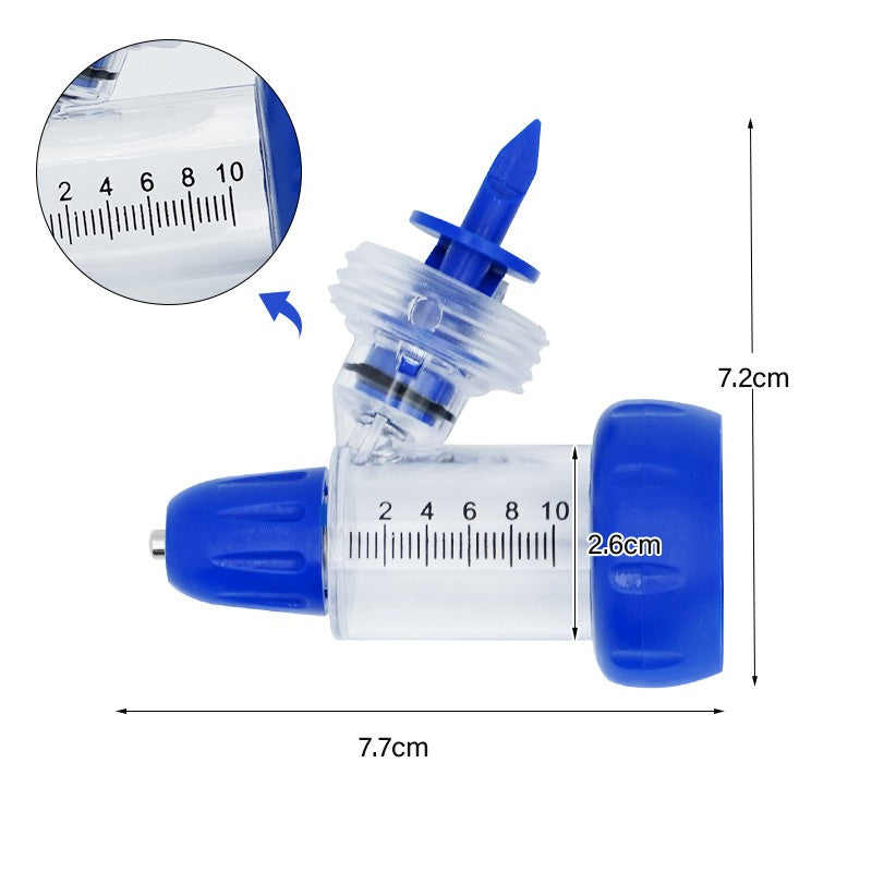 Seringa Veterinária Automática Contínua 1/2/5/10Ml Injetor de Vacina Ajustável para Animais Acessórios de Injeção para Gado Ovinos Bovinos