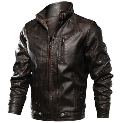 Mens Leather Jackets High Quality Classic Motorcycle Jacket Male Plus faux leather jacket men spring Drop shipping