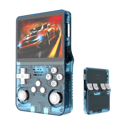 R36S Original Retro Handheld Game Player Arkos System 3.5" IPS Screen Portable 64/128GB Hall Effect Emulator Wireless Gamepad