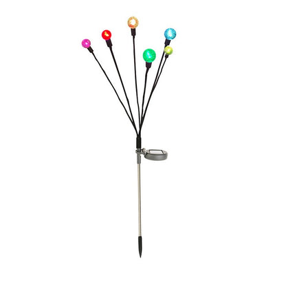 6/8/10 LED Solar Powered Garden Lights Firefly Lights Outdoor Waterproof Vibrant Swaying Lights for Patio Pathway Decoration