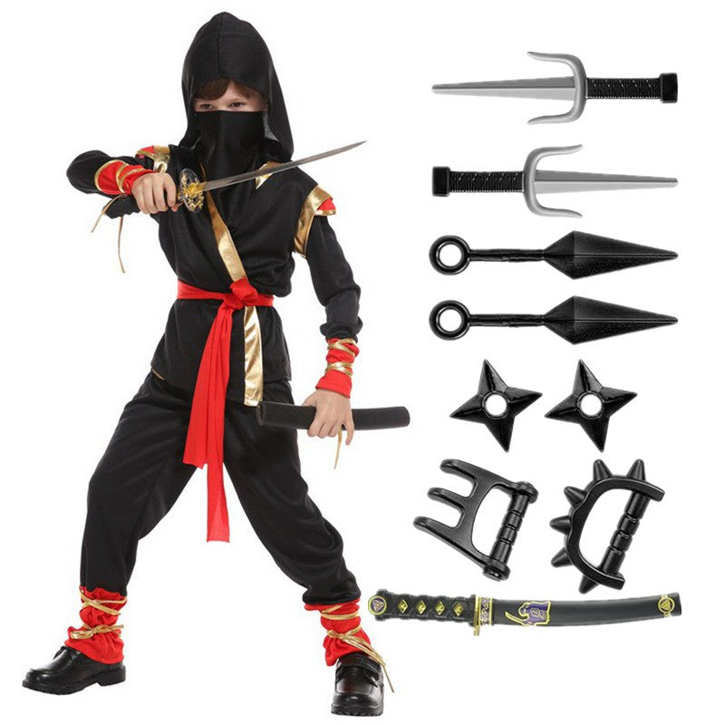 Kids Halloween Ninja Costume, Ninja Costume for Boys, Teen Halloween Costumes for DressUp Themed Party Ninja Toy Birthday Gift