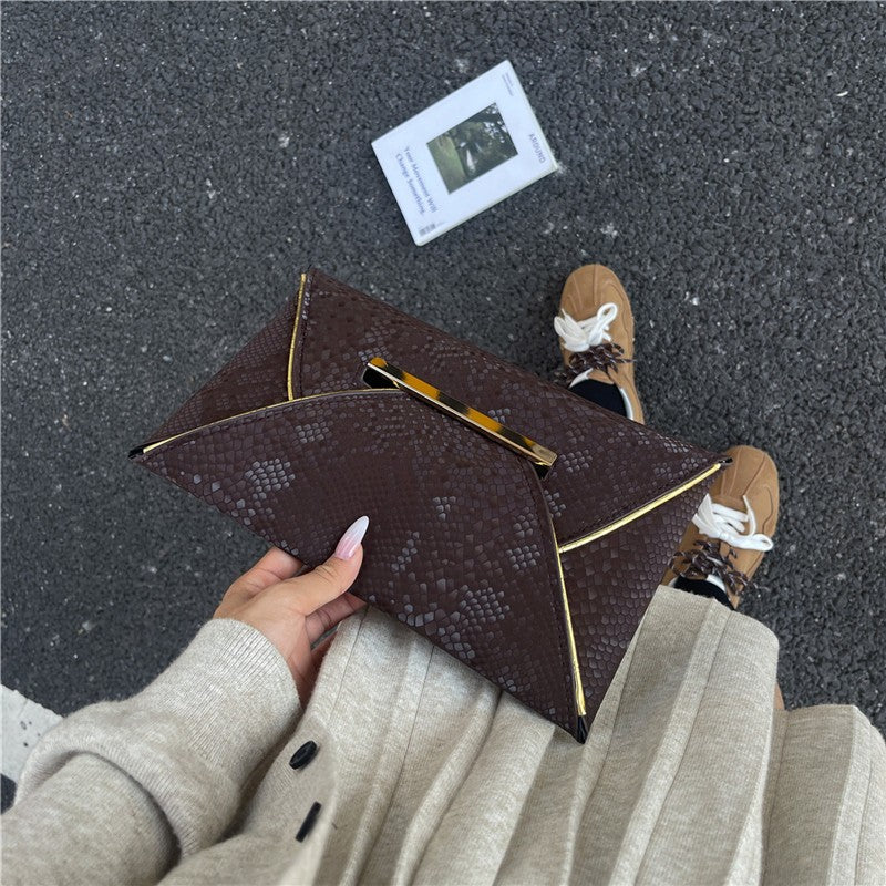 Envelope Clutch Handbag PU Leather Envelope Bag Envelope Clutch Bag for Weddings Parties Bridal Proms
