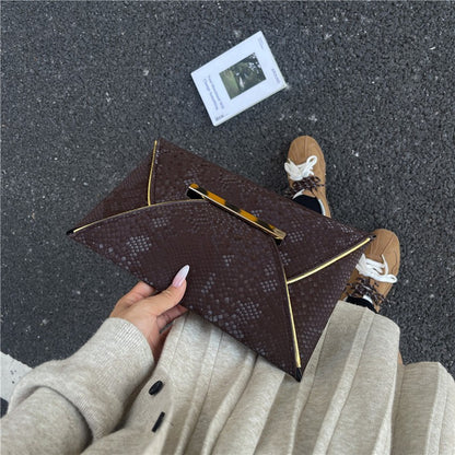 Envelope Clutch Handbag PU Leather Envelope Bag Envelope Clutch Bag for Weddings Parties Bridal Proms