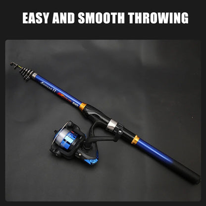 Vara de pesca telescópica de carbono leve 1.5M-3M, acessórios de ferramenta de pesca ao ar livre para pesca noturna e pesca ao ar livre